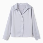 Блузка женская, цвет серый, размер ONE SIZE (42-46) - Фото 2