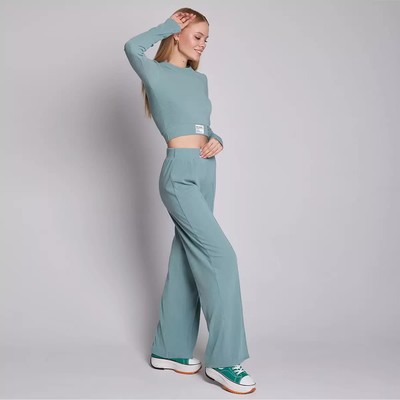Костюм женский (лонгслив, брюки) DommoD, размер 42, цвет ментоловый