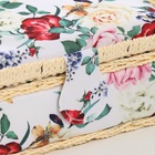 Шкатулка для рукоделия и шитья «Садовые цветы», хранение ниток, иголок, мелочи, 18×12×9.5 см - Фото 4