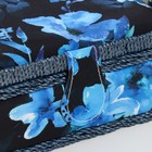 Шкатулка для рукоделия и шитья «Голубые цветы на синем», хранение ниток, иголок, мелочи, 18×12×9.5 см - Фото 2