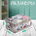 Шкатулка для рукоделия и шитья «Совы и перья», хранение ниток, иголок, мелочи, 18×12×9.5 см - Фото 2