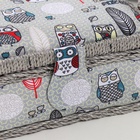 Шкатулка для рукоделия и шитья «Совы и перья», хранение ниток, иголок, мелочи, 18×12×9.5 см - Фото 4