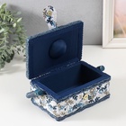 Шкатулка для рукоделия и шитья «Лиственные веточки», хранение ниток, иголок, мелочи, 18×12×9.5 см - Фото 5