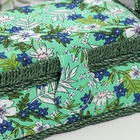 Шкатулка для рукоделия и шитья «Полевые цветы на зелёном», хранение ниток, иголок, мелочи, 18×12×9.5 см - Фото 4