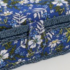 Шкатулка для рукоделия "Полевые цветы на синем" 18х12х9,5 см - фото 7856563