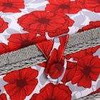 Шкатулка для рукоделия и шитья «Красные маки на белом», хранение ниток, иголок, мелочи, 24×16×11 см - Фото 4