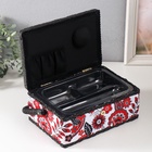 Шкатулка для рукоделия и шитья «Народный цветочный узор», хранение ниток, иголок, мелочи, 24×16×11 см - Фото 5