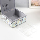 Шкатулка для рукоделия и шитья «Котята на клубка×», хранение ниток, иголок, мелочи, 20×20×11 см - Фото 6