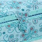 Шкатулка для рукоделия и шитья «Бабочки и цветочки на голубом», хранение ниток, иголок, мелочи, 20×20×11 см - Фото 2