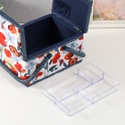 Шкатулка для рукоделия и шитья «Летние цветы на белом», хранение ниток, иголок, мелочи, 19×26×14.5 см - Фото 7