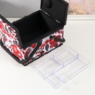 Шкатулка для рукоделия и шитья «Народный цветочный узор», хранение ниток, иголок, мелочи, 19×26×14.5 см - Фото 7