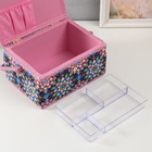 Шкатулка для рукоделия и шитья «Цветы калейдоскопа», хранение ниток, иголок, мелочи, 19×26×14.5 см - Фото 6