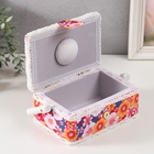 Шкатулка для рукоделия и шитья «Японский сад», хранение ниток, иголок, мелочи, 18×12×9.5 см - Фото 5