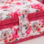 Шкатулка для рукоделия и шитья «Розовые цветы», хранение ниток, иголок, мелочи, 18×12×9.5 см - Фото 2