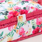 Шкатулка для рукоделия и шитья «Акварельные цветы», хранение ниток, иголок, мелочи, 18×12×9.5 см - Фото 2