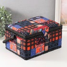 Шкатулка для рукоделия и шитья «Пэчворк. Узоры», хранение ниток, иголок, мелочи, 19×26×14.5 см - Фото 3