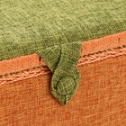 Шкатулка для рукоделия и шитья «Зелёно-оранжевая», хранение ниток, иголок, мелочи, 19×26×14.5 см - Фото 4