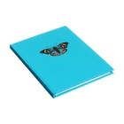 Записная книжка А6, 64 листа в клетку "Бабочка", твёрдая обложка, матовая ламинация, выборочный лак с блёстками, блок 60 г/м2 - Фото 2