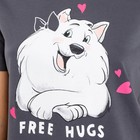 Комплект домашний женский (футболка, брюки), цвет графит, размер 44 (S) - фото 23199009