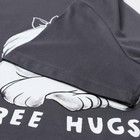 Комплект домашний женский (футболка, брюки), цвет графит, размер 44 (S) - фото 23249756