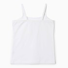 Майка для девочки, цвет белый, рост 116 см - фото 25374971