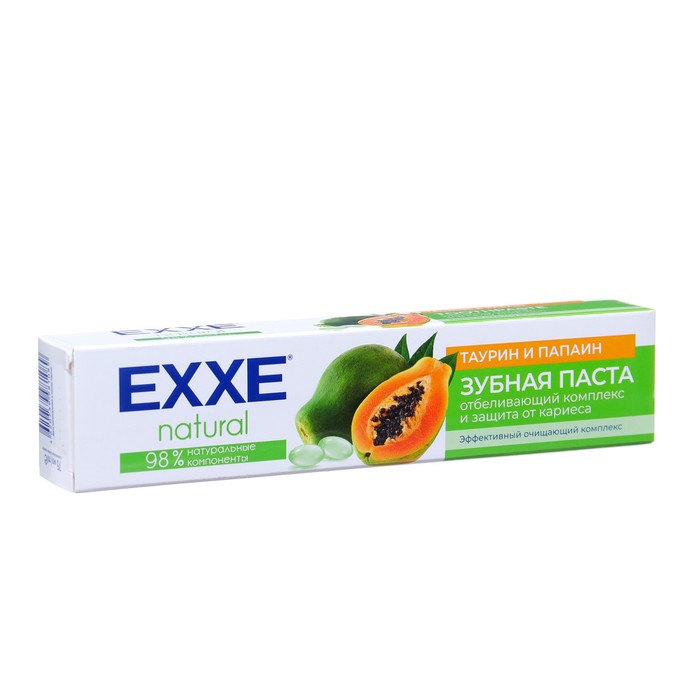 Зубная паста EXXE natural "Таурин и папаин", 75 мл - Фото 1