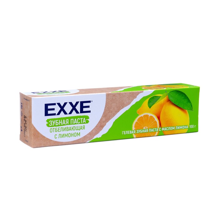 Зубная паста EXXE Отбеливающая с лимоном, 100 г