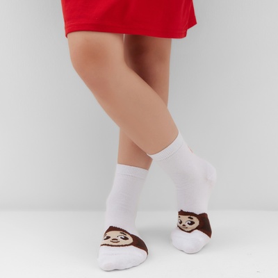 Носки детские KAFTAN Чебурашка, р-р 14-16 см, белые