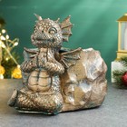 Фигурное кашпо "Дракон" бронза с окислением, 17х22х19см 10180055 - фото 319846672