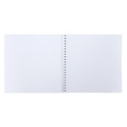 Скетчбук 190 х 190 мм, 60 листов на гребне "Аниме мальчик", обложка мелованный картон, твёрдая подложка, блок 100 г/м² - Фото 4