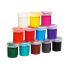 Краски пальчиковые набор 12 цветов по 40 мл Calligrata от 1 года - фото 9897753