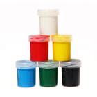 Краски пальчиковые набор 6 цветов по 40 мл Calligrata от 1 года - фото 9897759