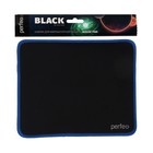Коврик для мыши Perfeo Black, игровой, 220x180x2 мм, чёрно-синий - фото 51487873 Коврик для мыши Perfeo Black, игровой, 220x180x2 мм, чёрно-синий - фото 51487873
