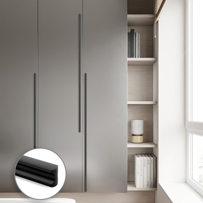 Ручка-скоба CAPPIO RSC022, алюминий, м/о 960 мм, чёрная