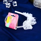 Ободок для волос «Николь», бусинки ромашки, 1 см, белый - Фото 2