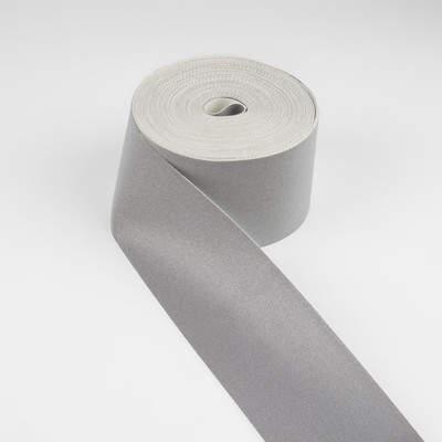 Лента огнеупорная, светоотражающая, 50 мм, 10±1 м, серая