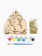 Роспись по дереву «Новый год! Ёлочка», набор для творчества - Фото 2