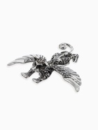 Брошь «Мантикора», серая в чернёном серебре 9626947