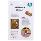 Мелки для рисования «Карандаши», набор 6 цветов, размер 1 шт. — 2,5 × 10 см - Фото 8