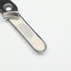 Кусачки-книпсер маникюрные, загнутые, с пилкой, 6 см, цвет серебристый - Фото 4