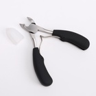 Кусачки педикюрные, с колпачком, с прорезиненными ручками, изогнутое лезвие, 12.5 см, длина лезвия-15 мм, чёрные, серебристые - Фото 7