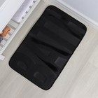 Коврик для ванной и туалета SAVANNA Bath, 50×80 см, чёрный - Фото 6