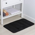 Коврик для ванной и туалета SAVANNA Bath, 50×80 см, чёрный - Фото 2