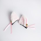 Рюкзак школьный текстильный с ушками на заколках «Аниме», 27х23 см, розовый цвет - Фото 10
