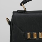 Сумка женская "Лексия", 1 отдел, длинный ремень, наружный карман, цвет черный - Фото 4