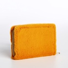Кошелёк маленький, пушистый, на молнии, жёлтый - Фото 2
