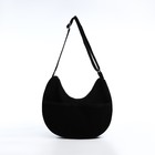 Сумка молодёжная на молнии, 32×10×20 см, чёрная - Фото 2