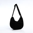 Сумка молодёжная на молнии, 32×10×20 см, чёрная - Фото 3