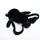 Рюкзак-игрушка "Медведь" на молнии, цвет чёрный - Фото 4