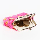 Кошелёк детский на фермуаре, цвет фуксия - фото 23189336